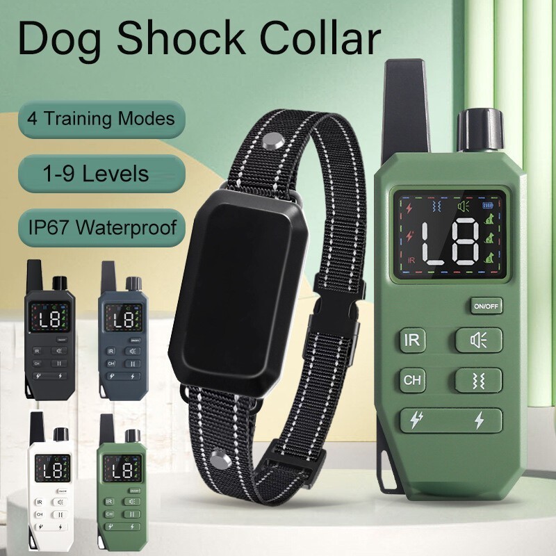 Dog Shock Training Collar Rechargeable Remote Control for 10-110lbs All Breeds