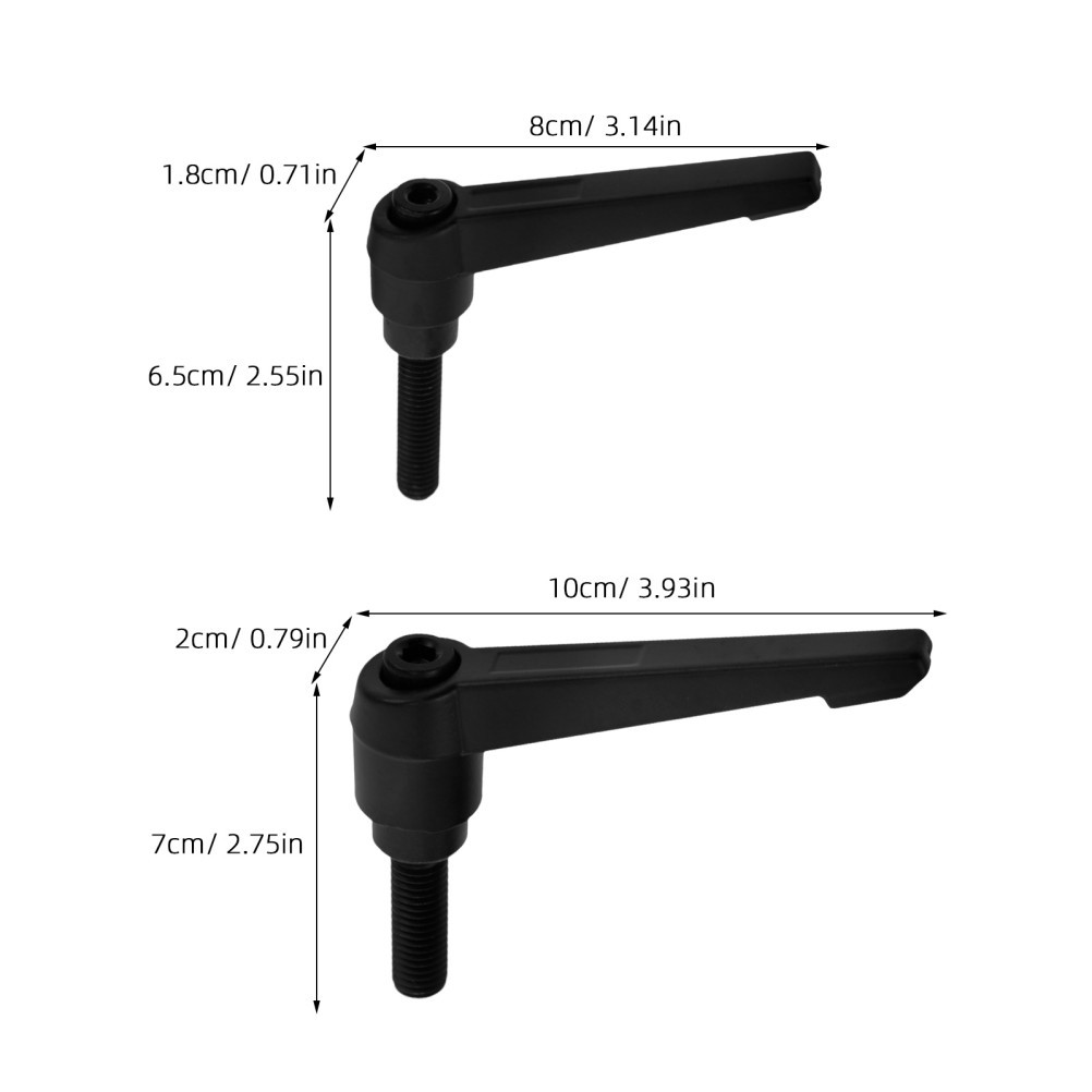 2 Pcs Exercise Bike Part Handle Adjustment Screw Adjustable for Handlebar