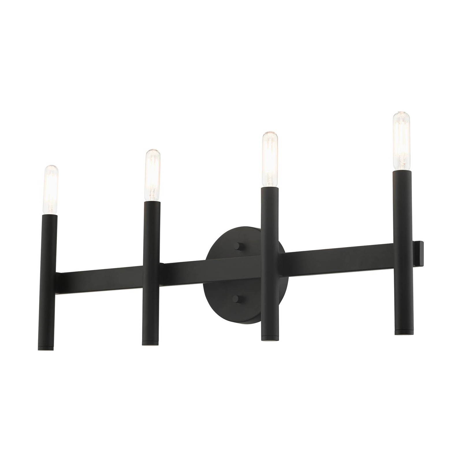 Copenhagen 23 1/2" Wide Black 4-Light Bath Light