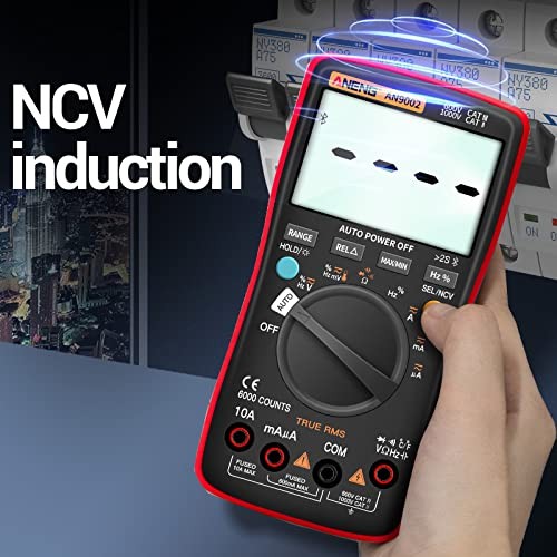 Bluetooth Multimeter Digital Tester Auto-ranging TRMS 6000 Counts Ohmmeter
