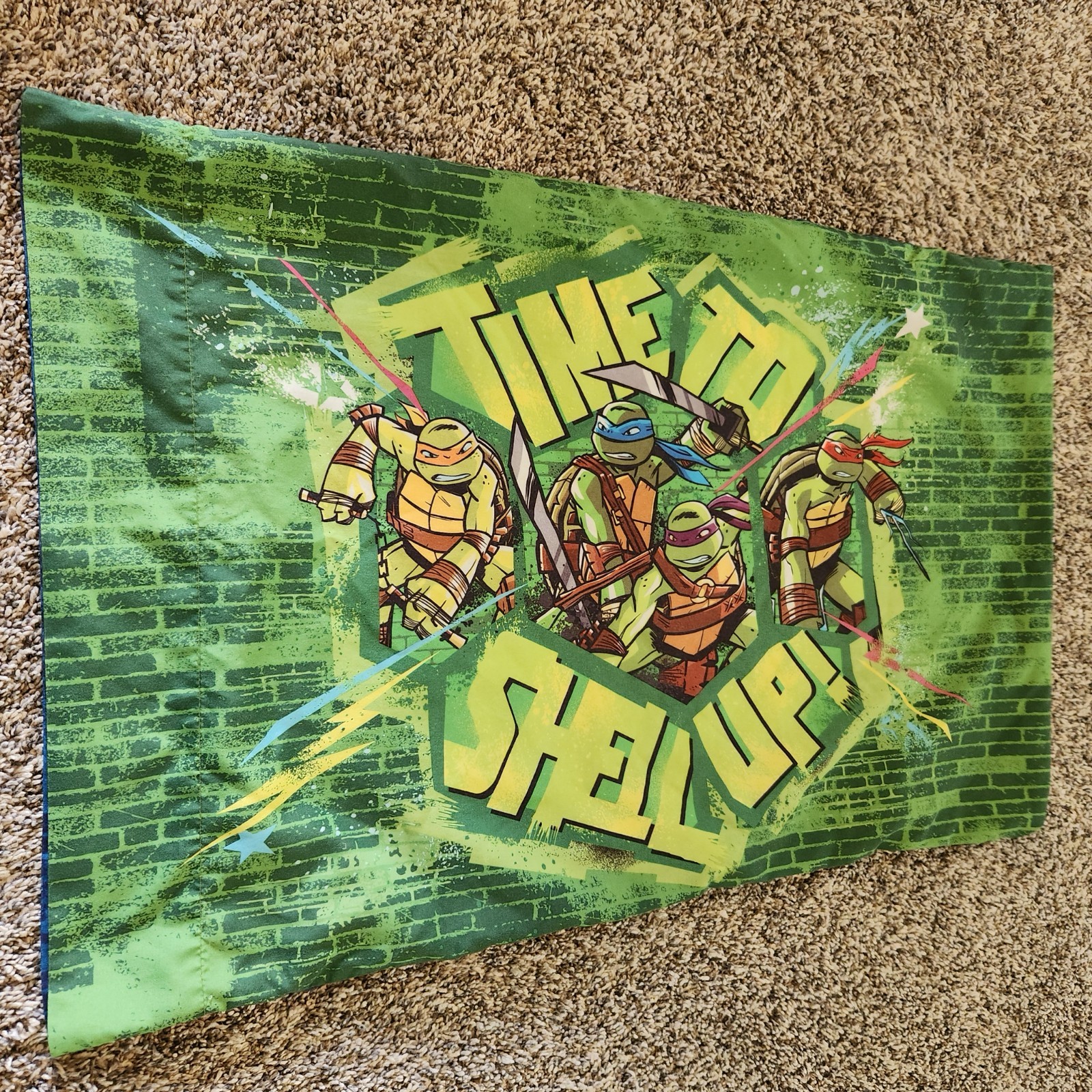Teenage Mutant Ninja Turtles TMNT Pillowcase Time To Shell Up Standard Size