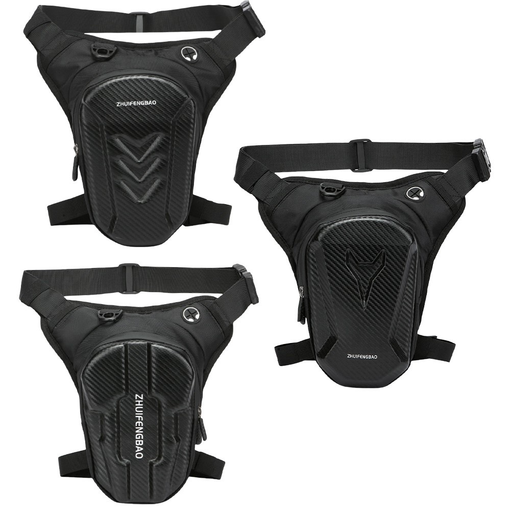 Breathable Motorcycle Leg Bag with Adjustable Waist Strap for Travel and Hiking