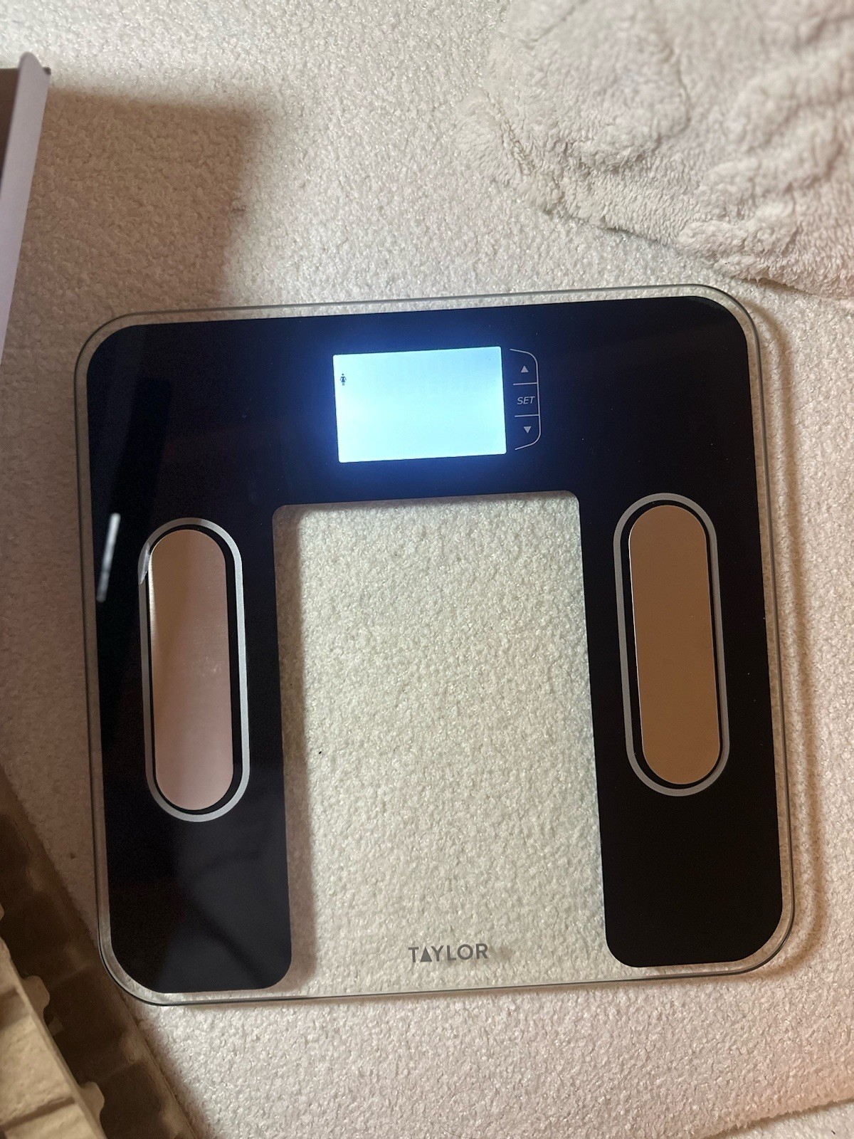 Taylor Precision Hub Bluetooth Body Composition Scale Digital Multi User Black