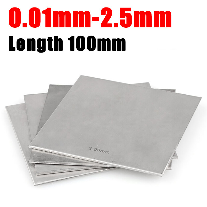 Thick 0.01mm-2.5mm 304 Stainless Steel Sheet Plate Metal Panel 100mm Any Cutting