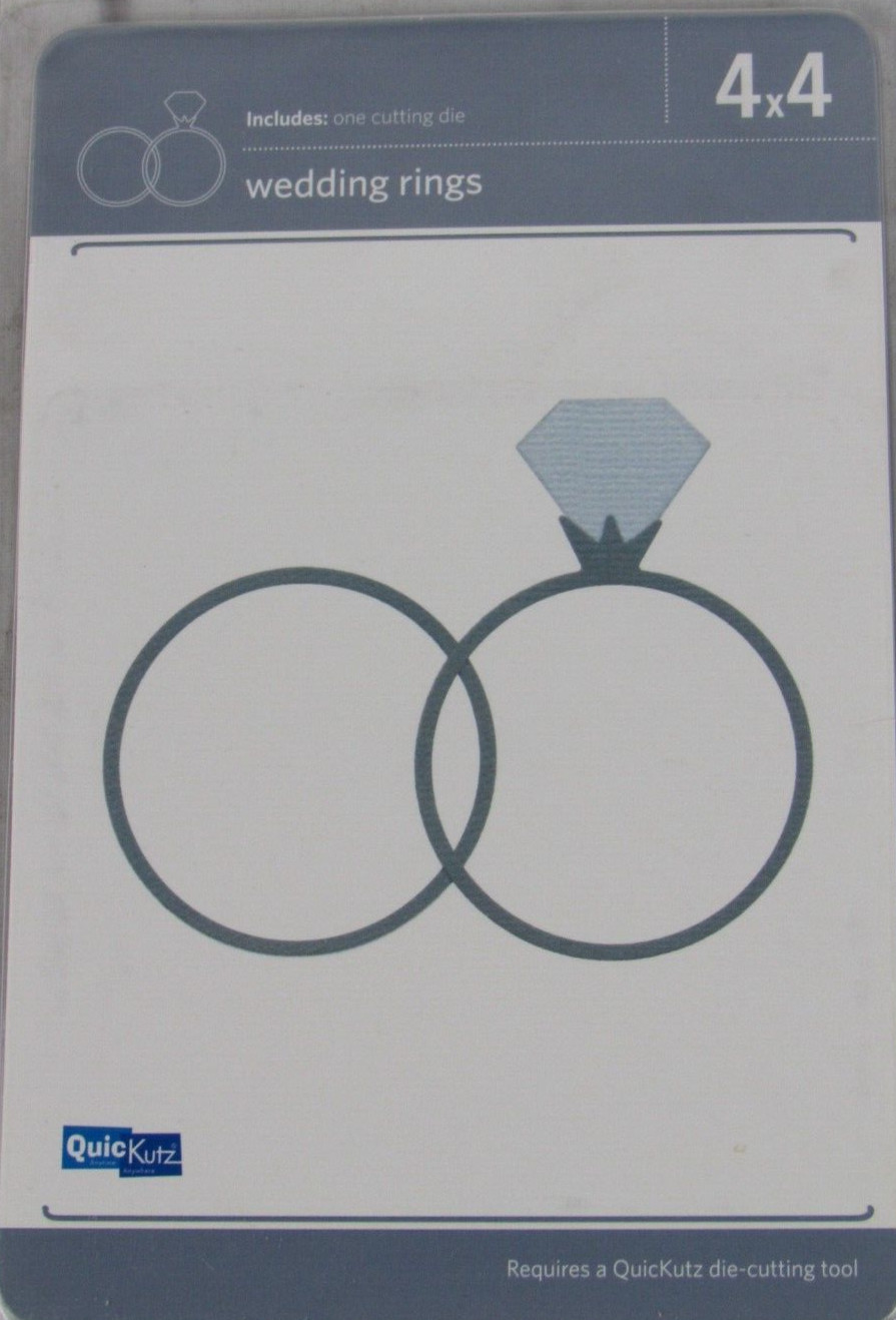 QuicKutz Wedding Rings 4x4, 1 Cutting Die Set REV-0199-S