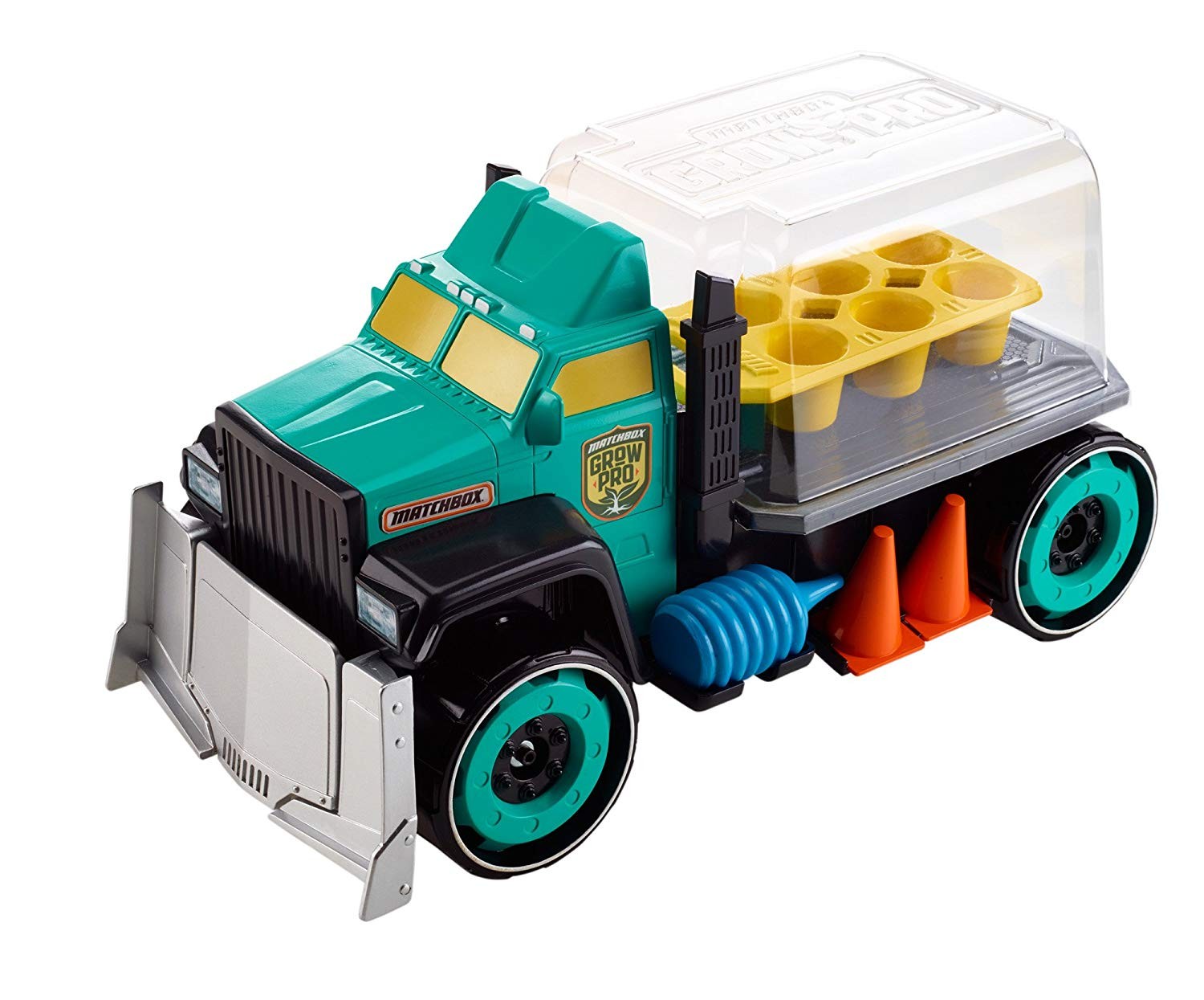 Matchbox Grow Pro Playset - Toy Truck w/ Garden Seed Starting Tray & Greenhouse
