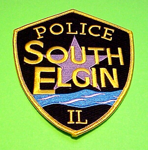 SOUTH ELGIN  ILLINOIS  IL  5" POLICE PATCH  TYPE #2  FREE SHIPPING!!!