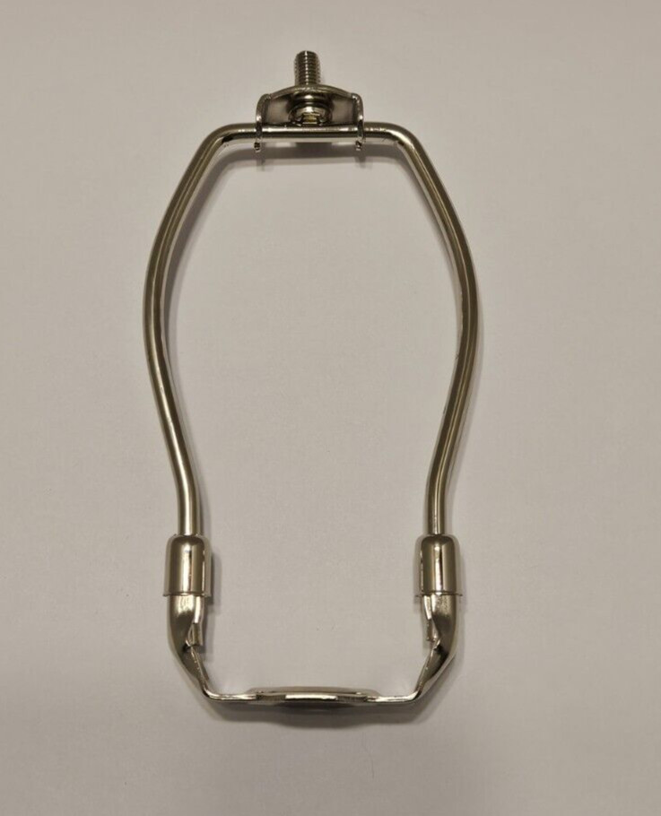5" TALL NICKEL FINISH MINIATURE LAMP HARP FOR SMALL LAMP 12732NJB