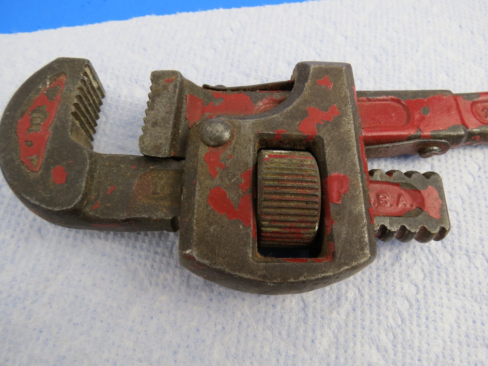 DUNLAP 10” PIPE WRENCH MADE IN USA VINTAGE