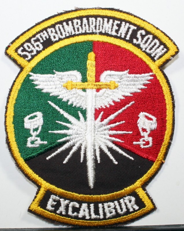 US Air Force 596th Bombardment Squadron Full Colored Insignia Badge Emblem Patch