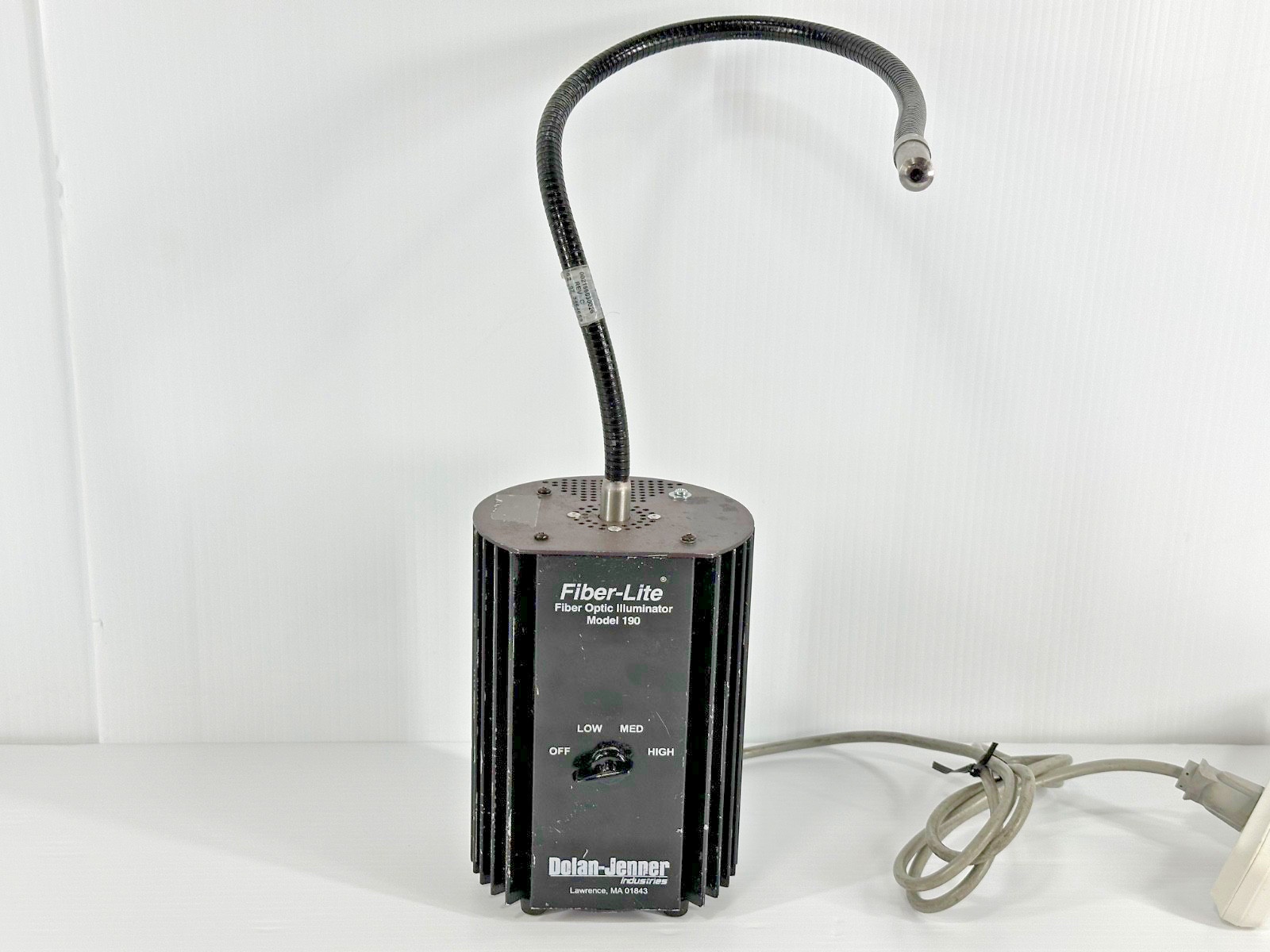 Dolan-Jenner Fiber-Lite Model 190 Fiber Optic Illuminator w/ Gooseneck For Parts