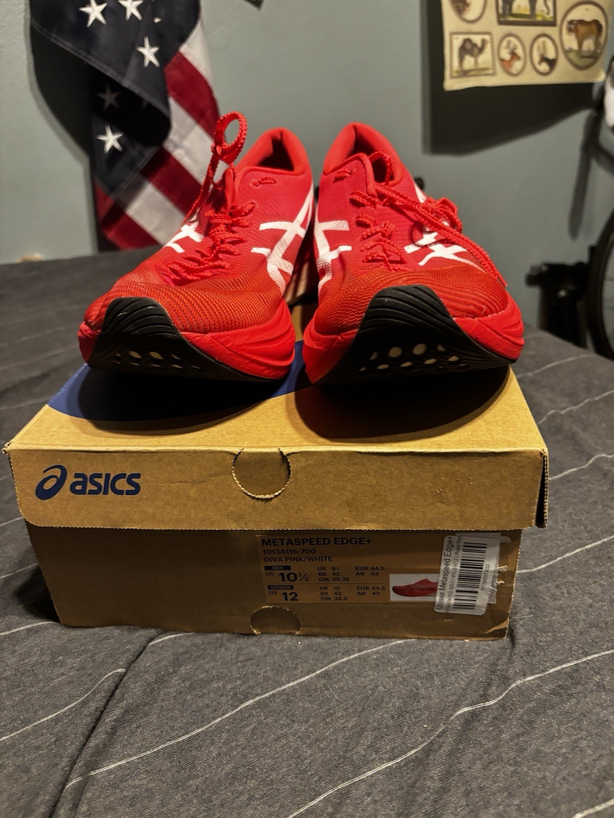 ASICS Metaspeed Edge+ Men's Running Shoes Diva Pink White Mesh US 10.5