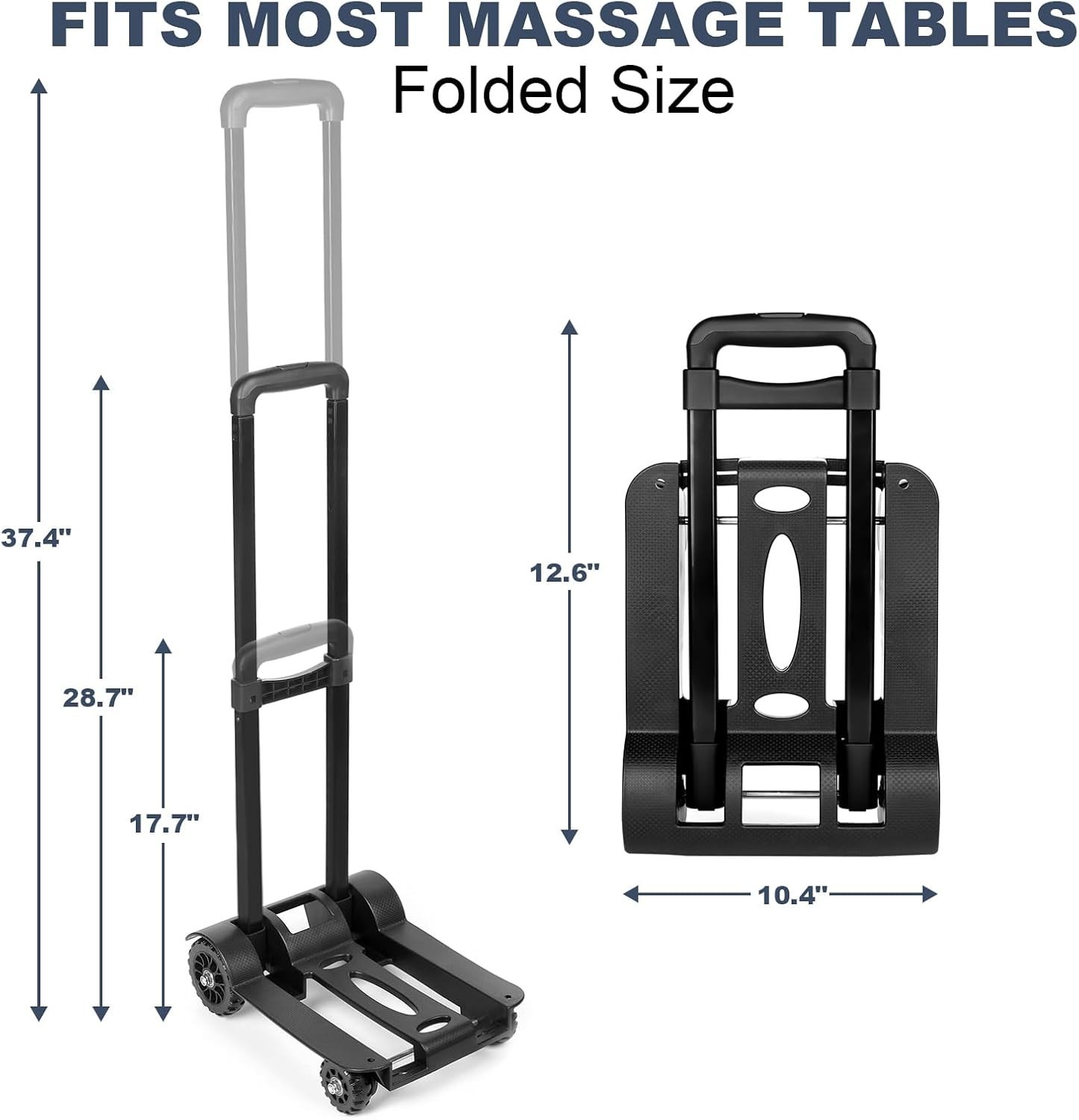 Portable Massage Table Cart with Wheels - Lightweight & Foldable Convenience