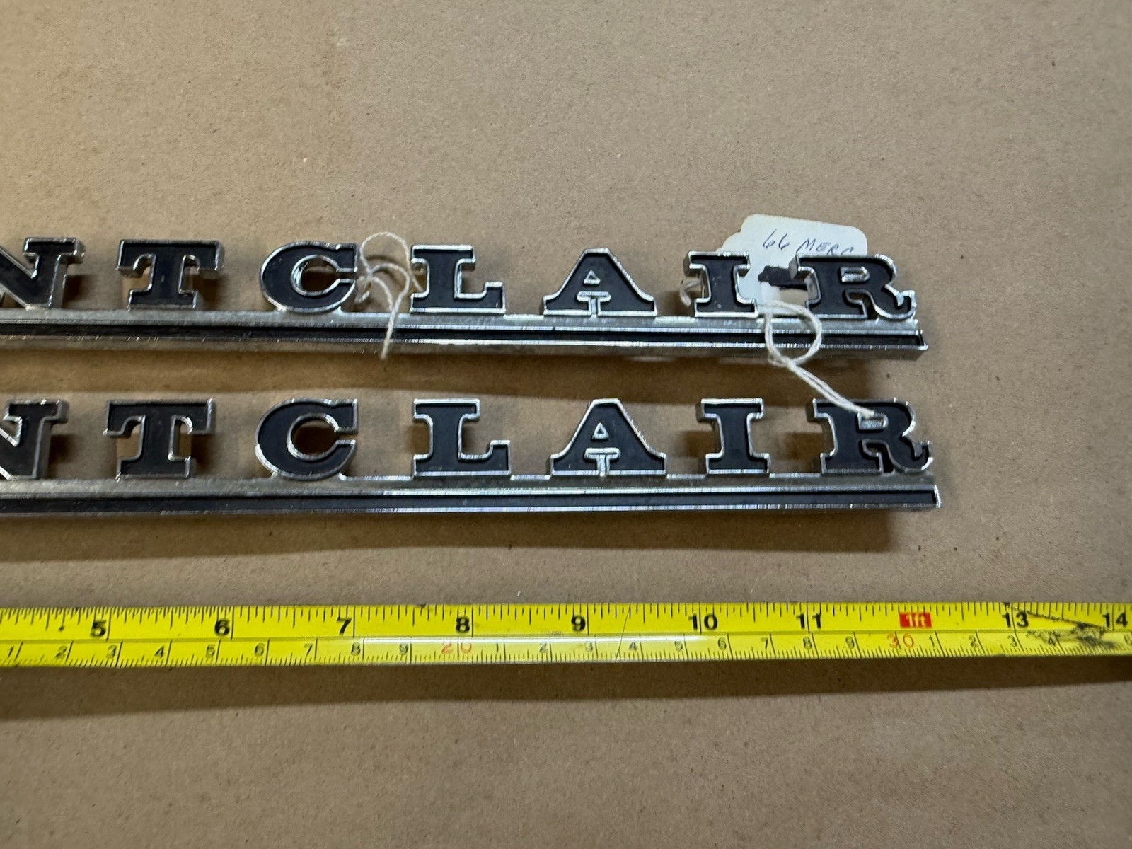 66 1966 Mercury Montclair Quarter Panel Emblems Pair OEM NICE!