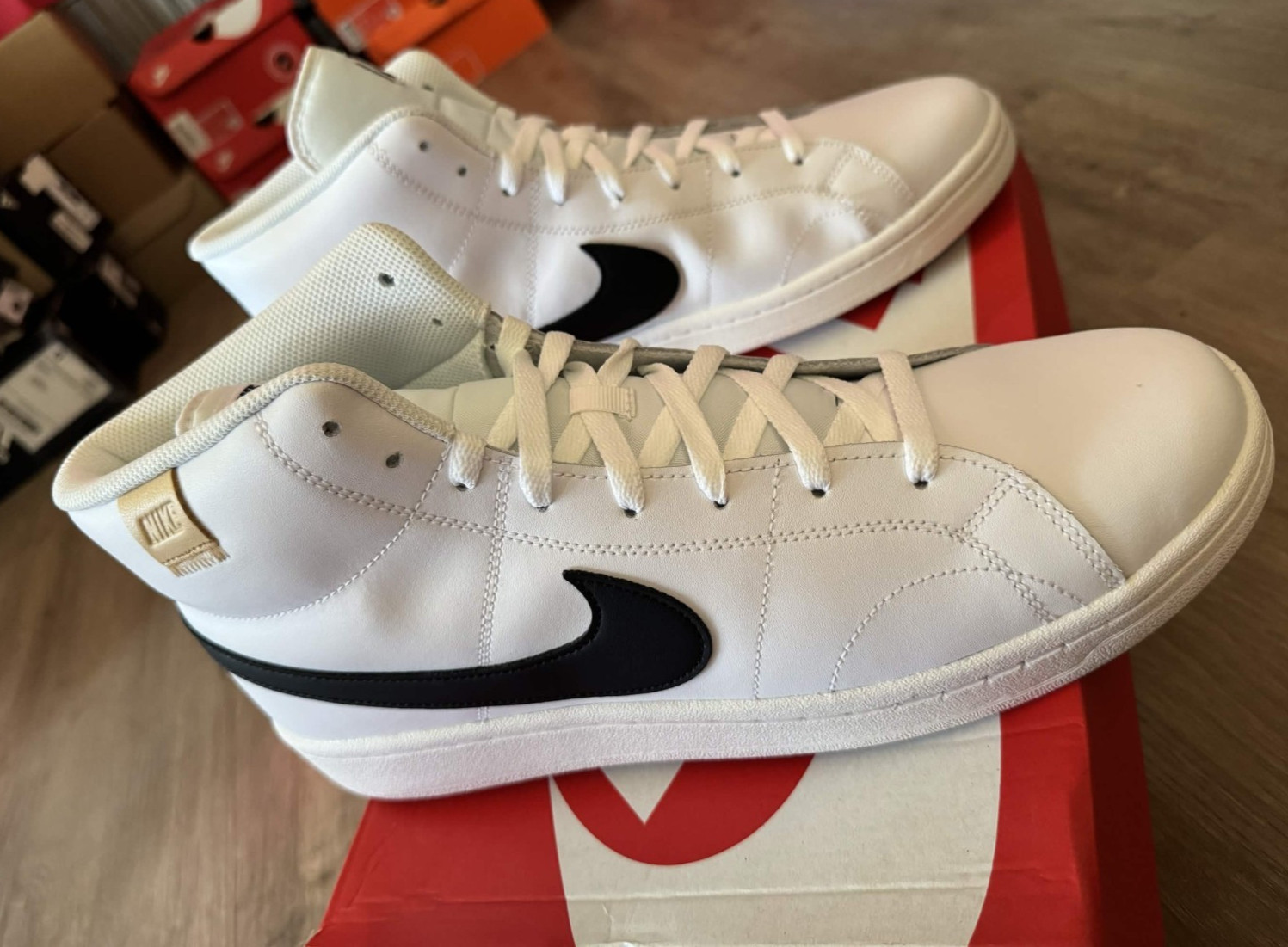 Nike Court Royale 2 Mid Men’s Sneakers White/Black White Onyx Size 14
