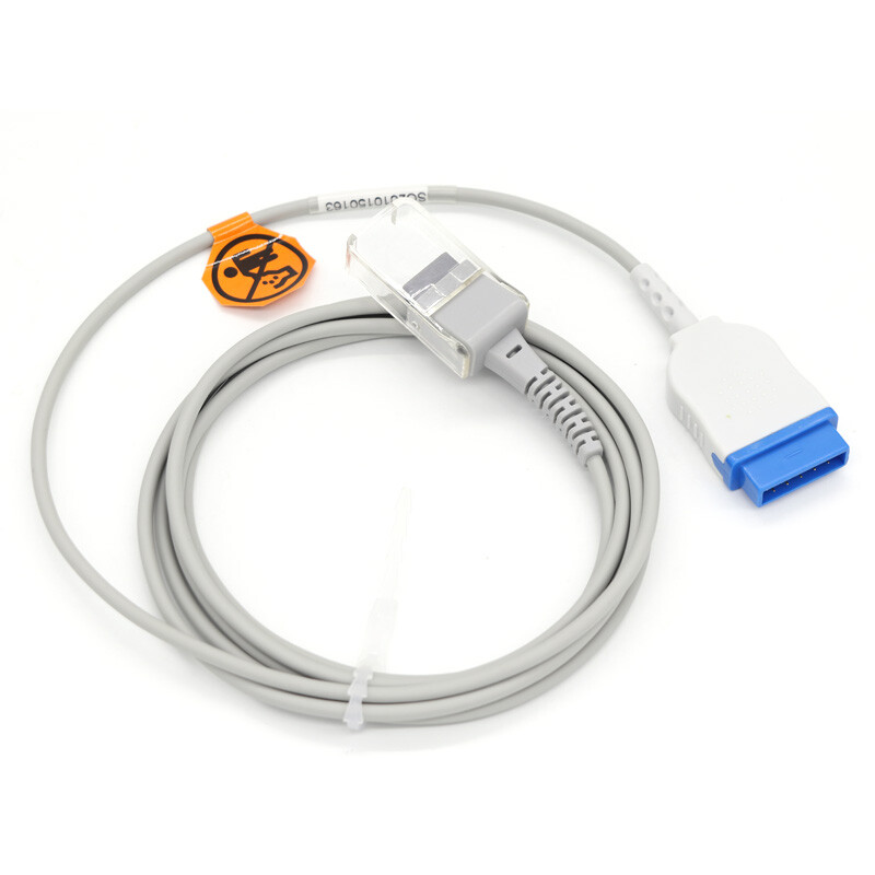 2Pcs 11pin Female SpO2 Sensor Extension Adapter Cable Fit For Nellcor Module/GE