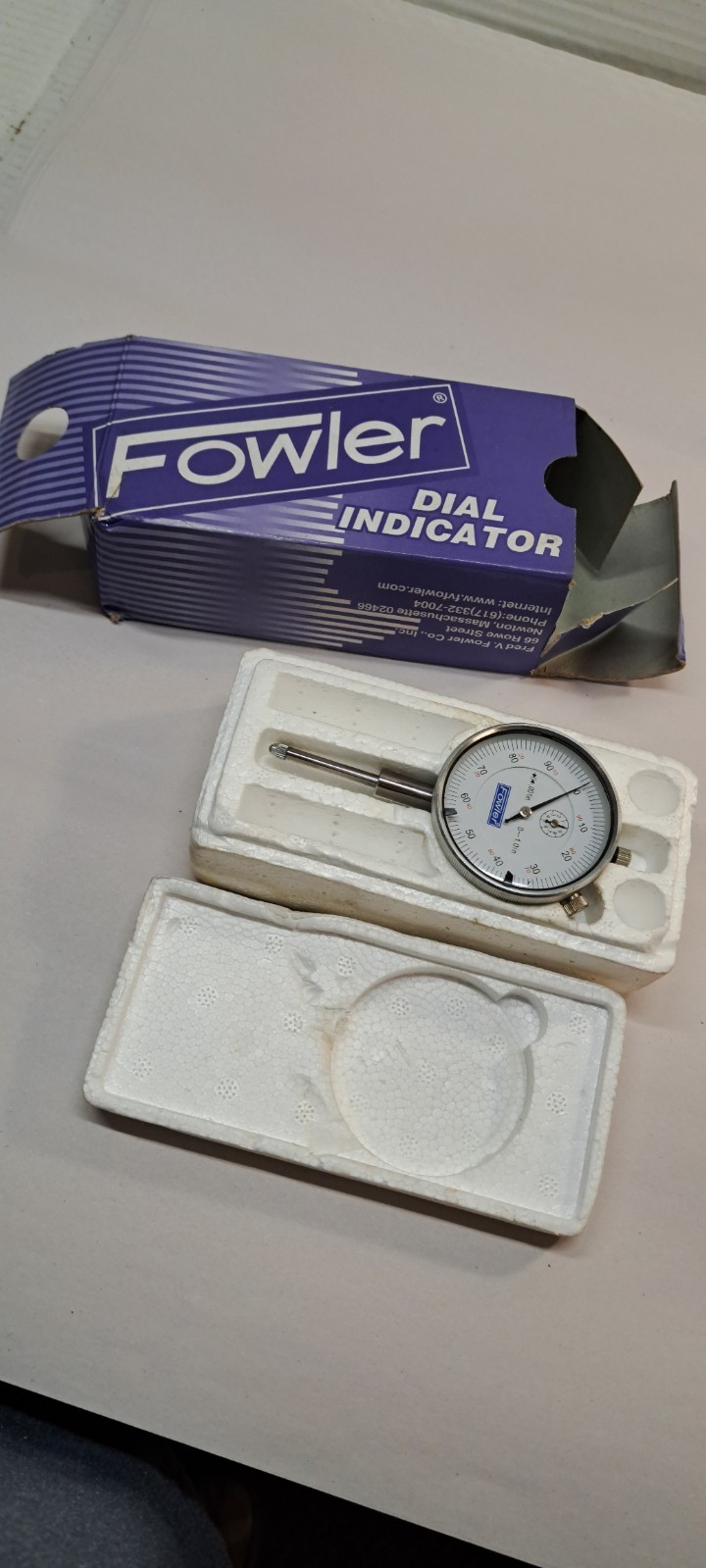Fowler 52-520-110-0, Adg Dial Indicator With 0-1 Measuring Range (60203)