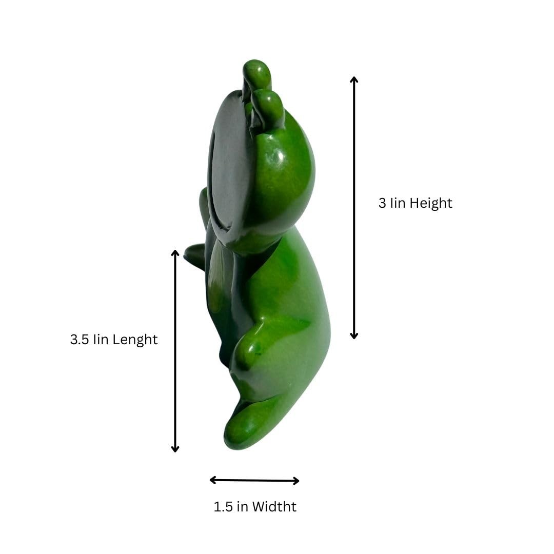 Green Frog Figurine