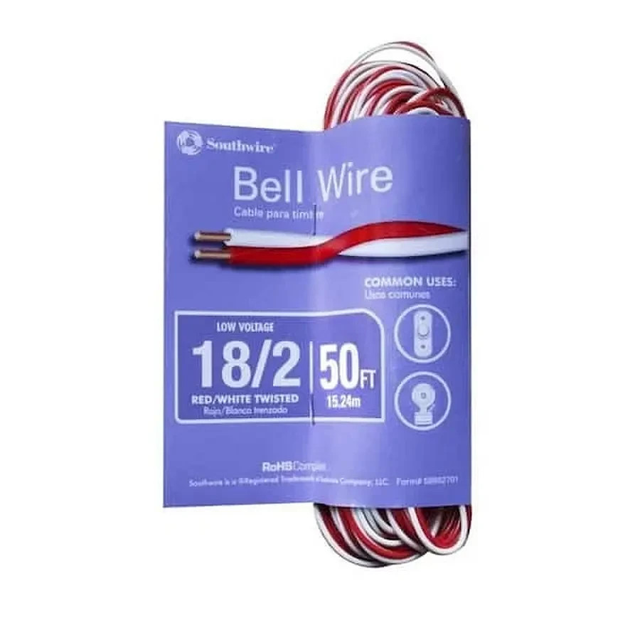 Southwire  Red/White Bell Wire - 50 Foot NEW
