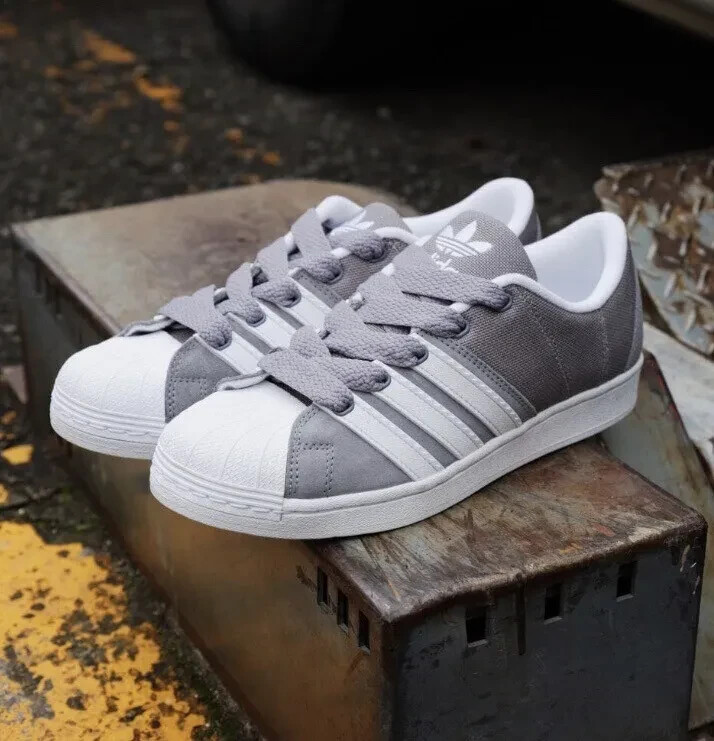 adidas Originals Superstar Supermodified ShoesSneakers Grey H03740 Mens Sz 10