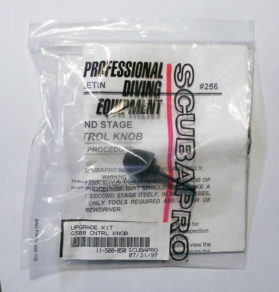 SCUBAPRO G500 CONTROL KNOB UPGRADE KIT  -  P/N 11-500-050  - NEW OLD STOCK