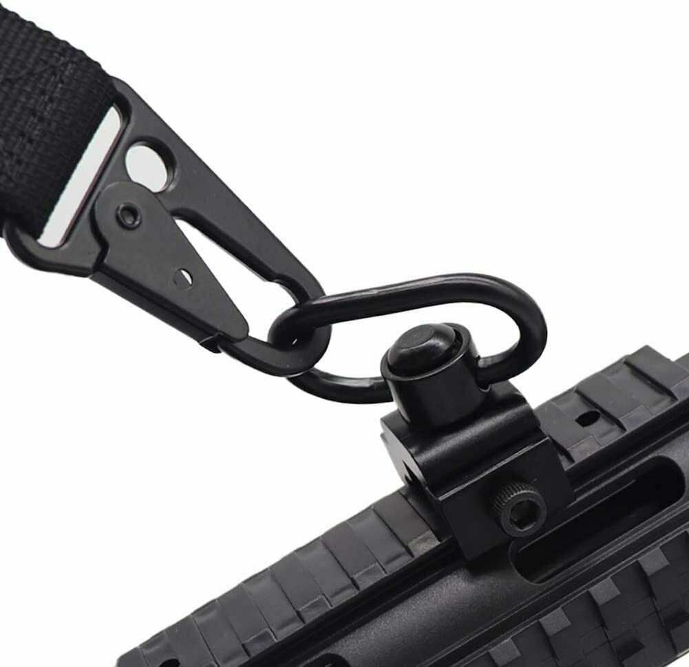 Two Point Sling Strap Rifle Gun Sling + 2pcs Push Button QD Quick Release Mount