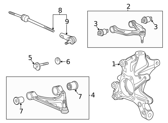 Genuine GM Rear Suspension Adjust Link Outer End 84397019