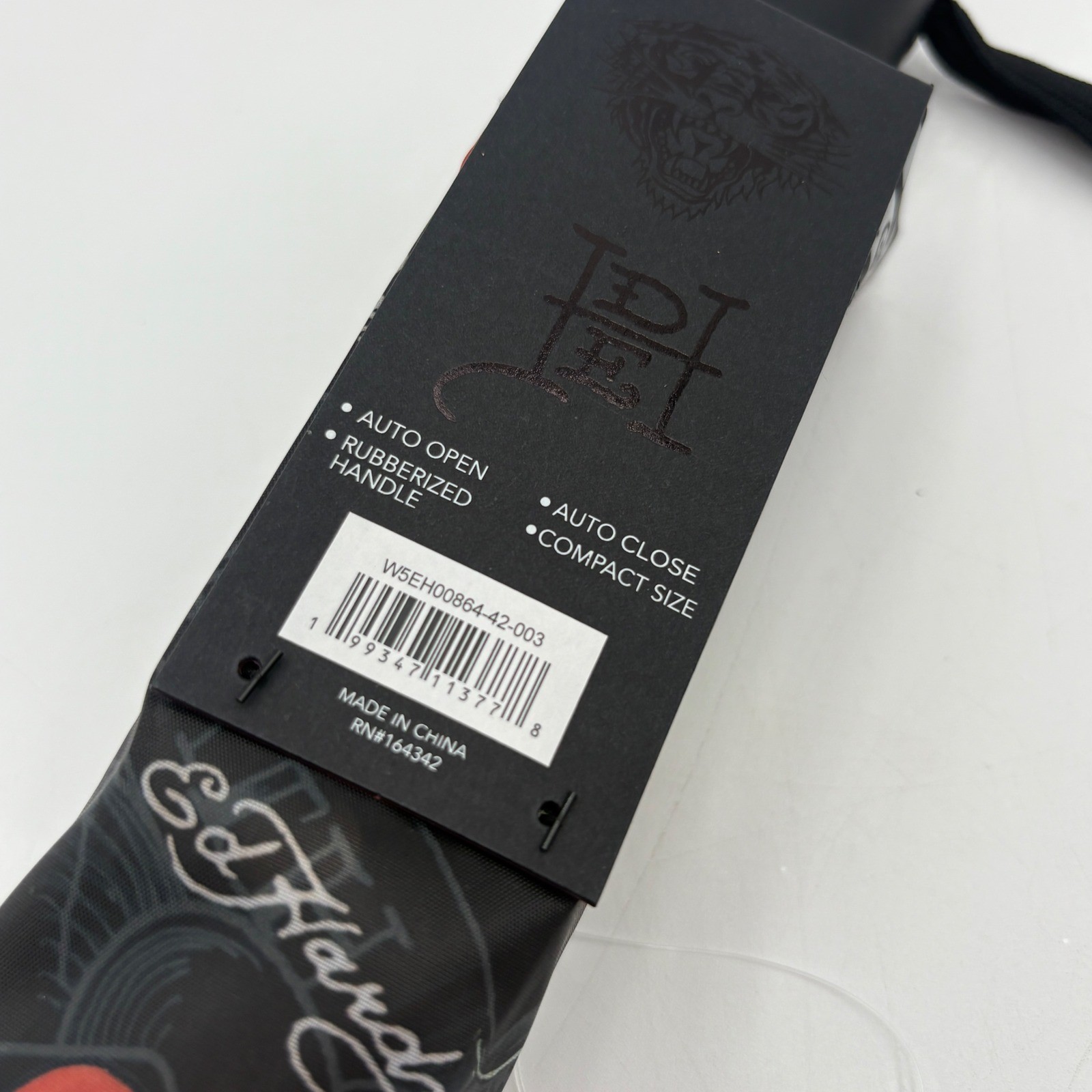 Ed Hardy Auto Open Close Compact Umbrella Tattoo Art Print