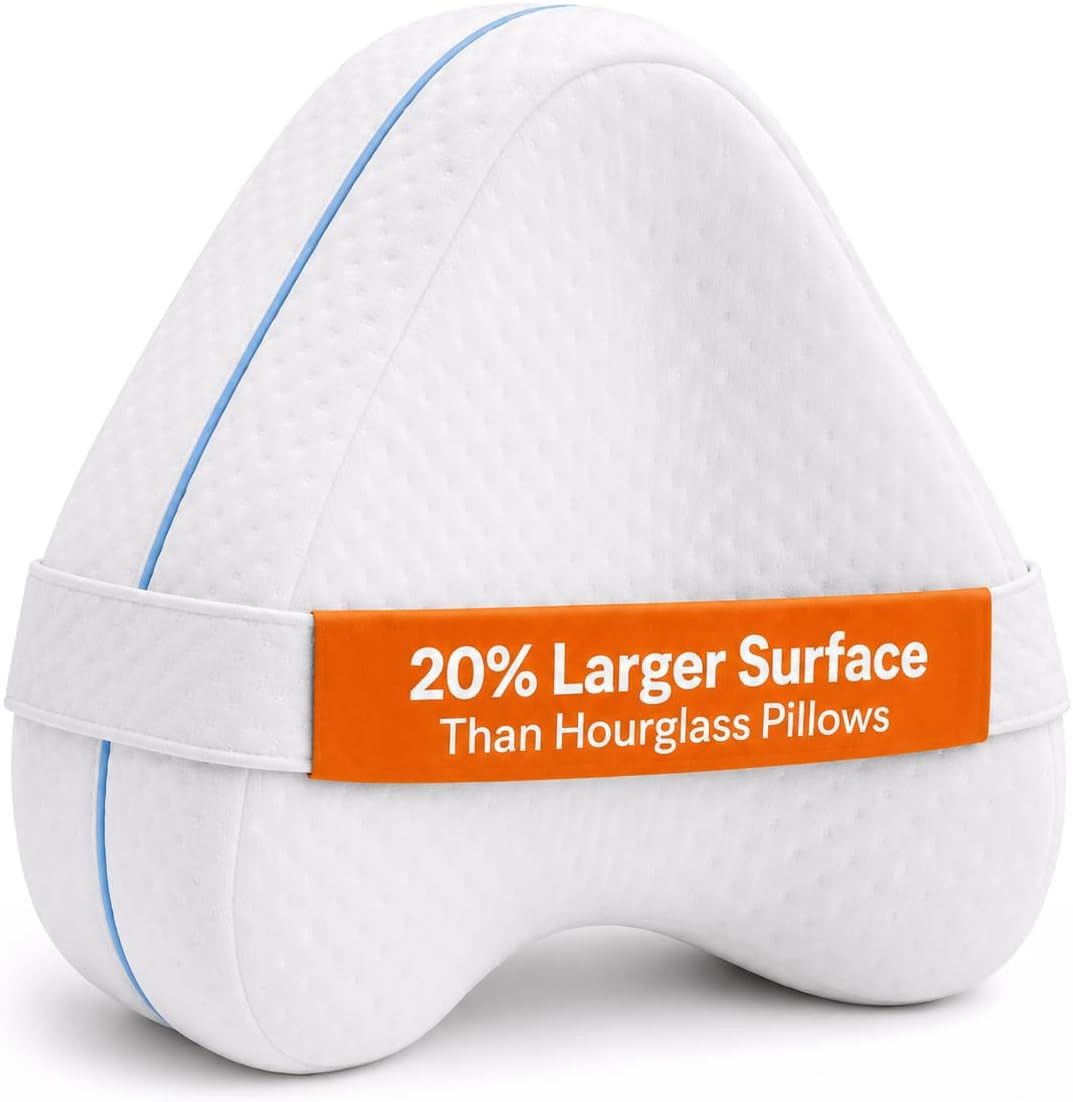 Legacy Leg & Knee Foam Support Pillow for Side Sleepers Soothing Relief for Back