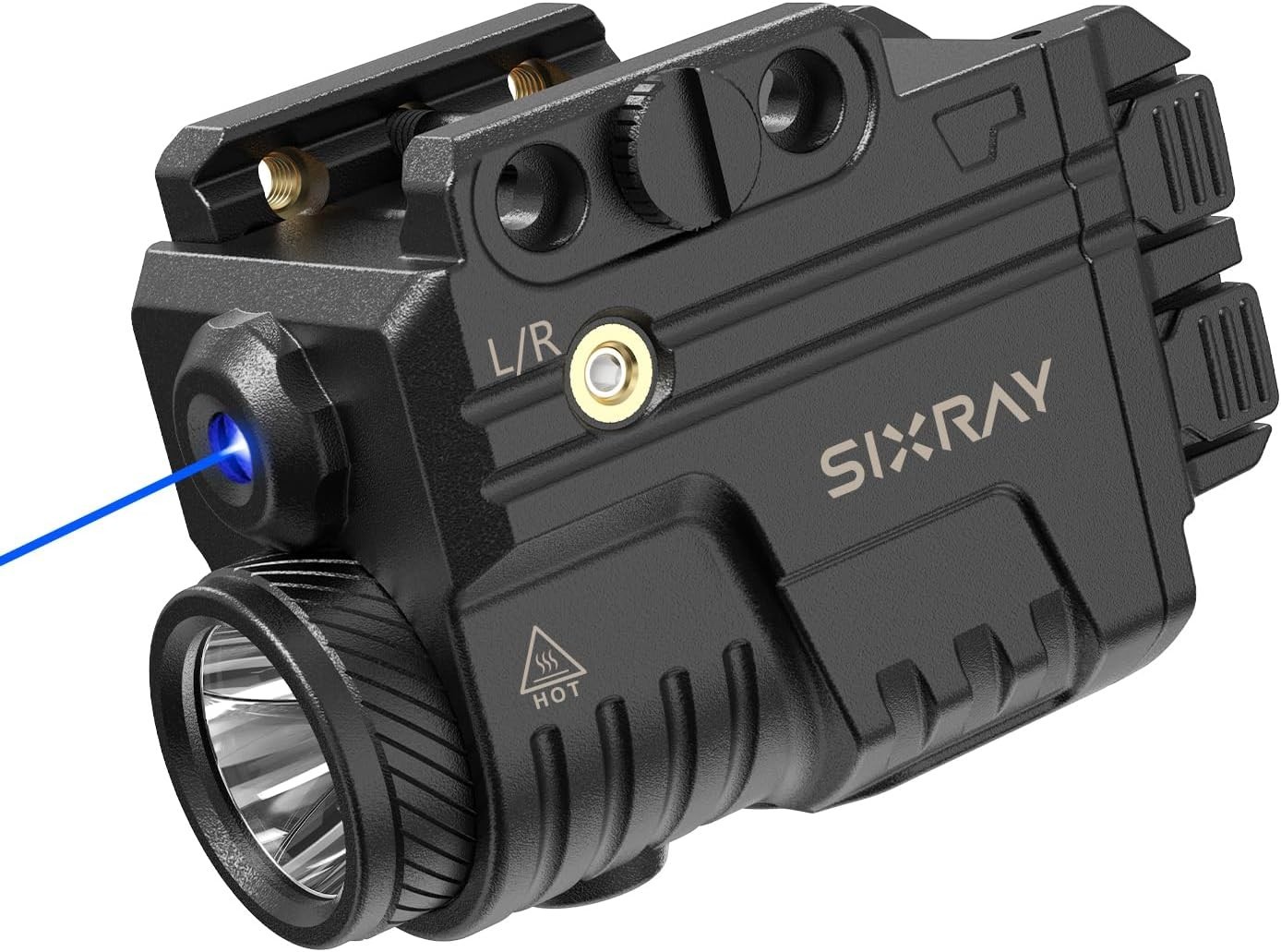 Blue Beam Laser And Flashlight Combo For Pistol Rail Light Black