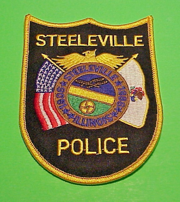 STEELEVILLE  ILLINOIS  IL   POLICE PATCH  4 5/8"   FREE SHIPPING!!!