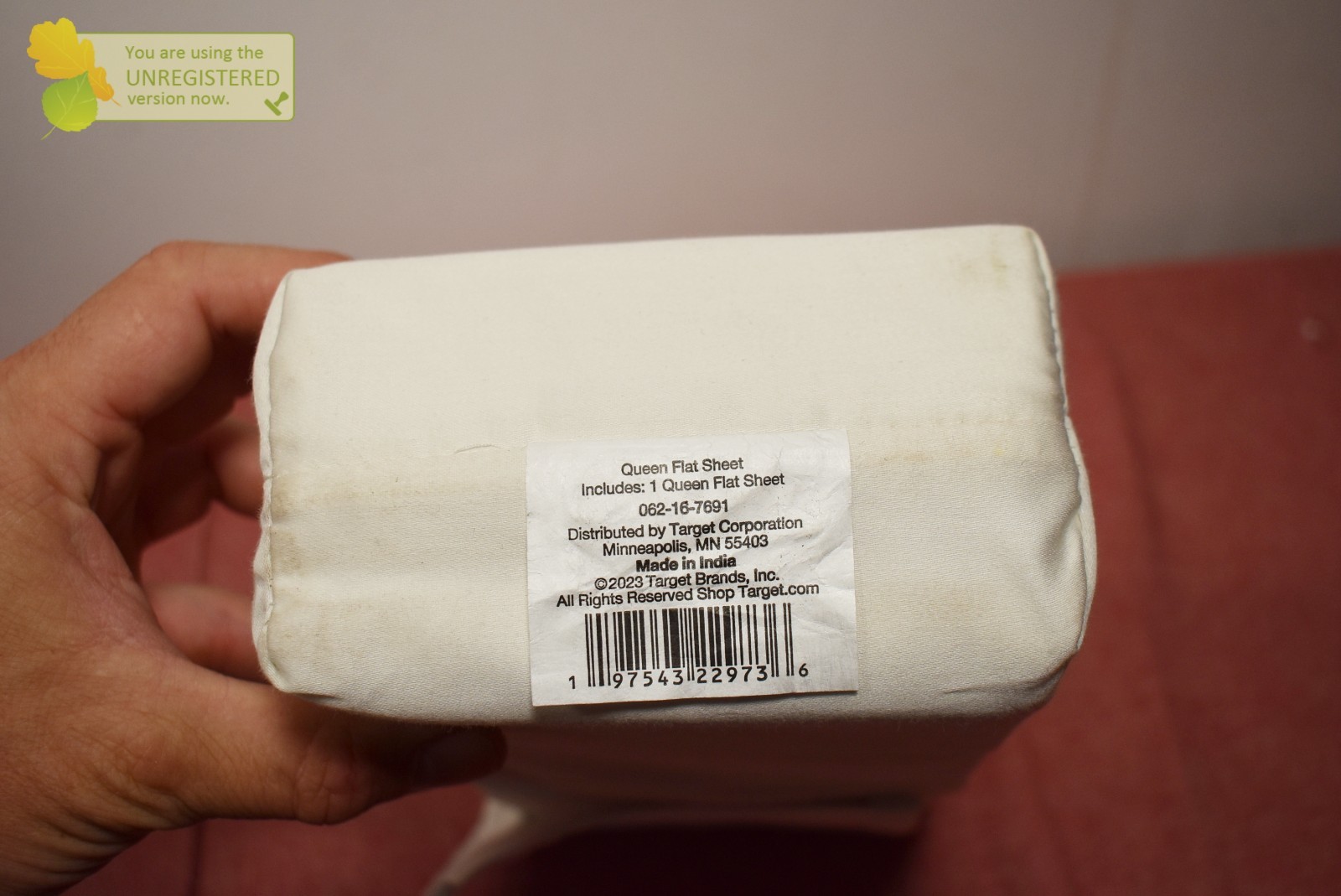 Threshold 400 Thread Count Performance Flat Sheet Sour Cream Queen*