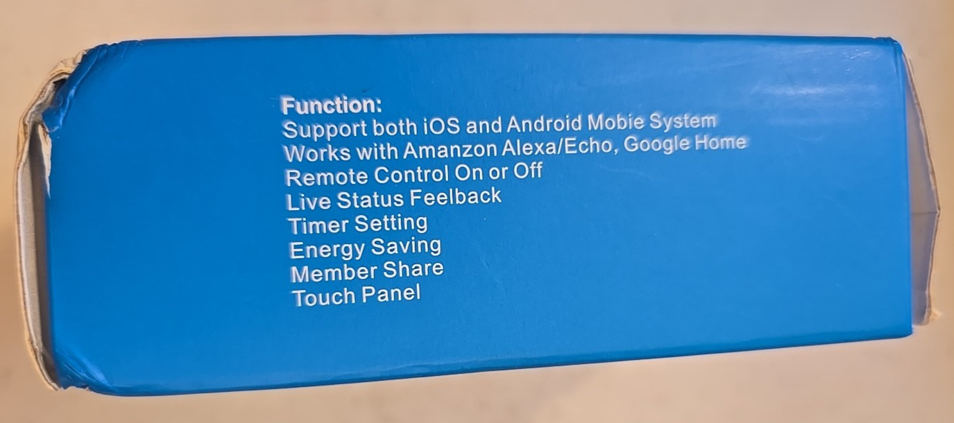 WiFi Touch Switch Two Color Statue Light *NEW*