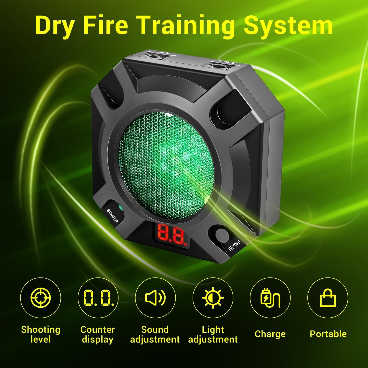 Dry Fire Training System,Laser Shooting Target,Compatible with 9Mm/380Acp/40S&W/