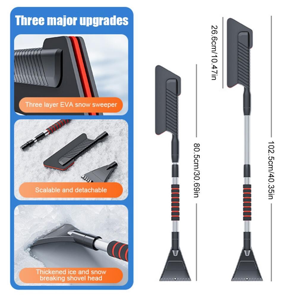 Car Snow Shovel Windscreen Window Snow Shovel Brush Removable For SUV Truck RV @