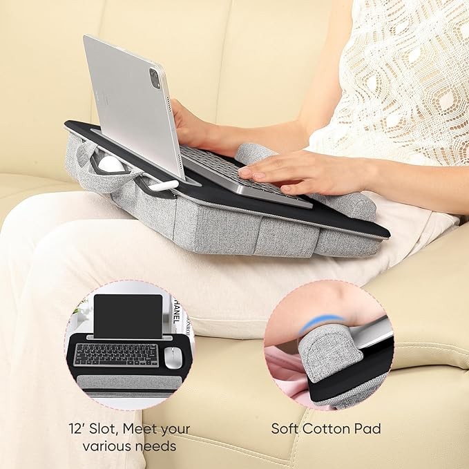 Adjustable Laptop Lap Desk Lap Desk Cushion Storage Function - Scratch & Dent