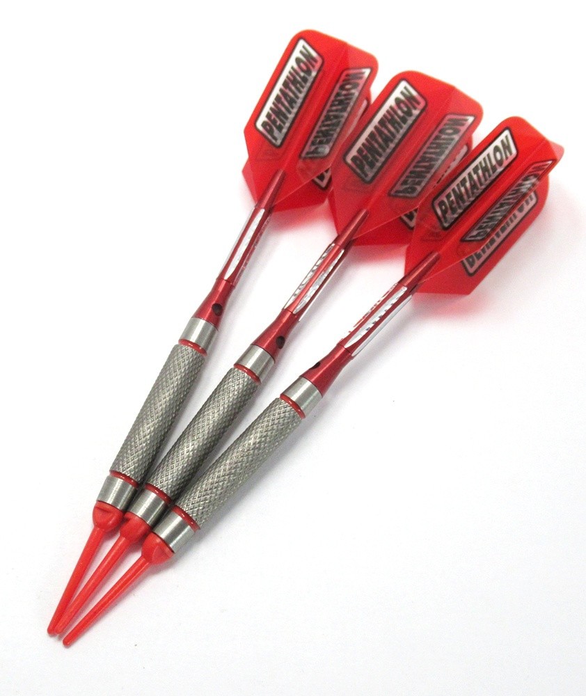 Predator Red #08 80% Tungsten Darts - 18 Grams + Bonus Quazar Darts + tracking