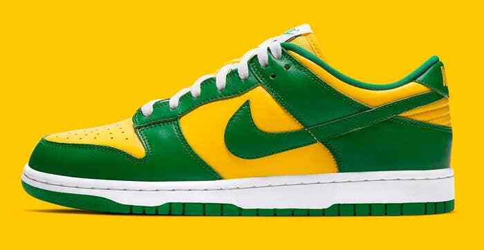 Nike Dunk Low SP Brazil co.jp Pine Green Varsity Maize Nby CU1727-700 Men's