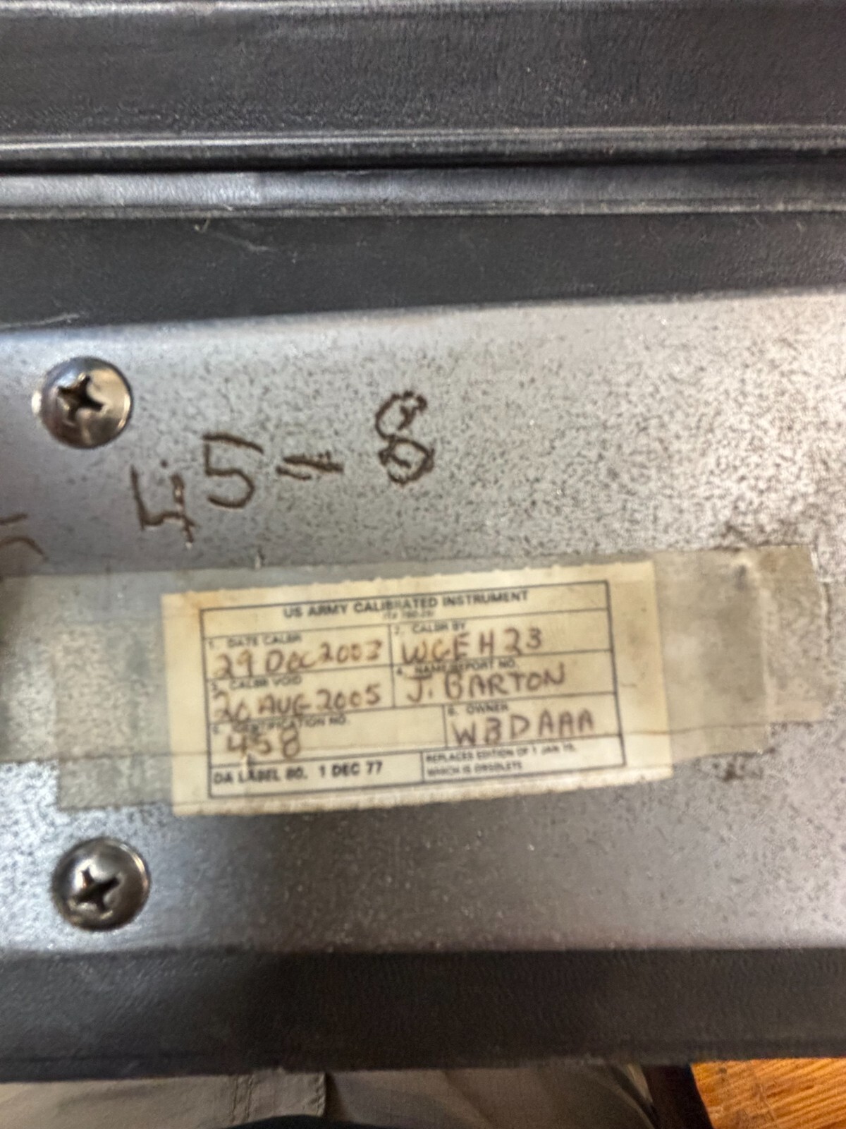 US Army Issued 1/2 inch, 600ft LB Torque Wrench