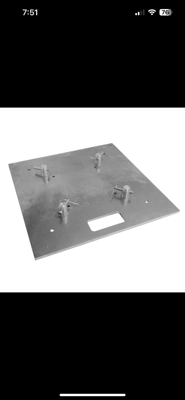 Global Truss Base Plate 20X20A Aluminum Square Trussing Base Plate