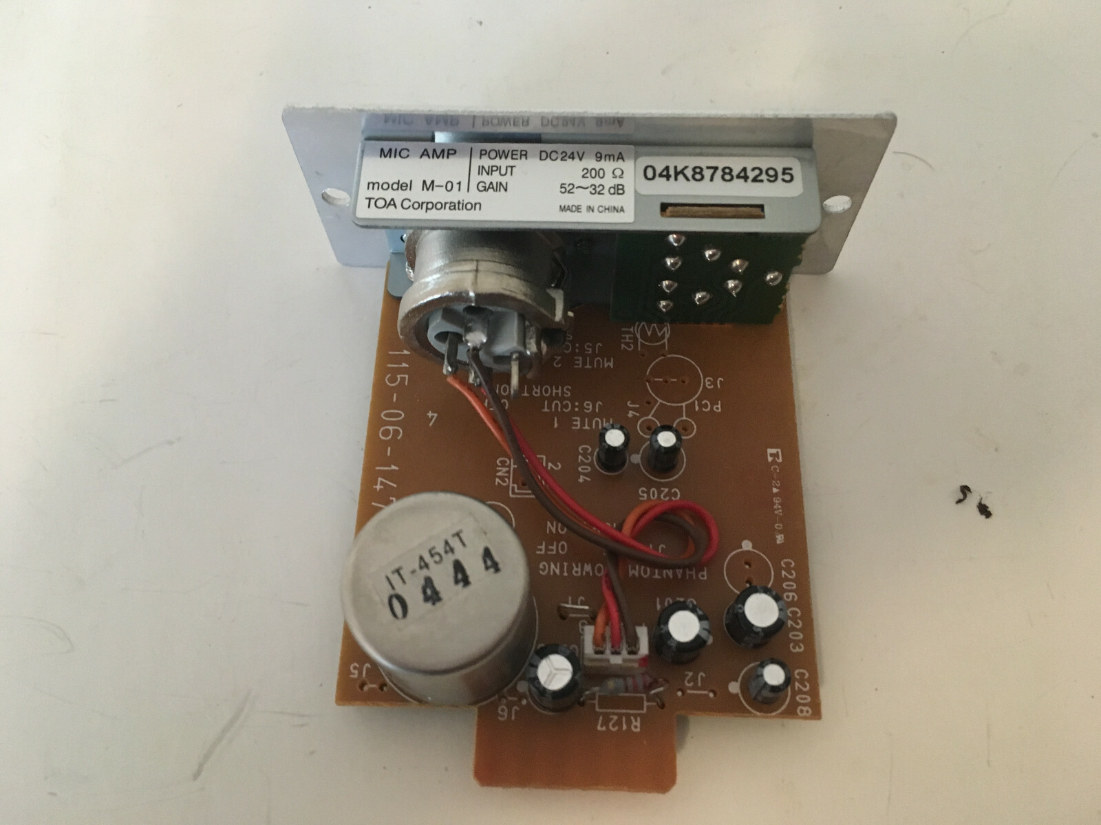TOA M-01 Balanced Mic Input Expansion Module DIN
