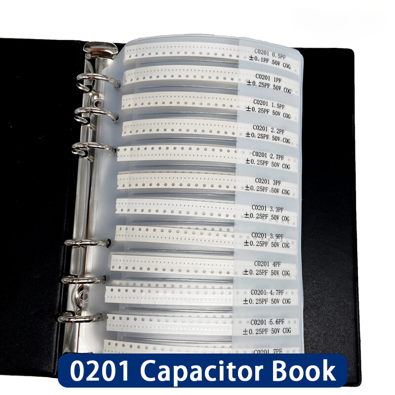 Capacitors Kit SMD Sample Book 0201 0402 0603 0805 1206 SMT Chip Assortment Pack