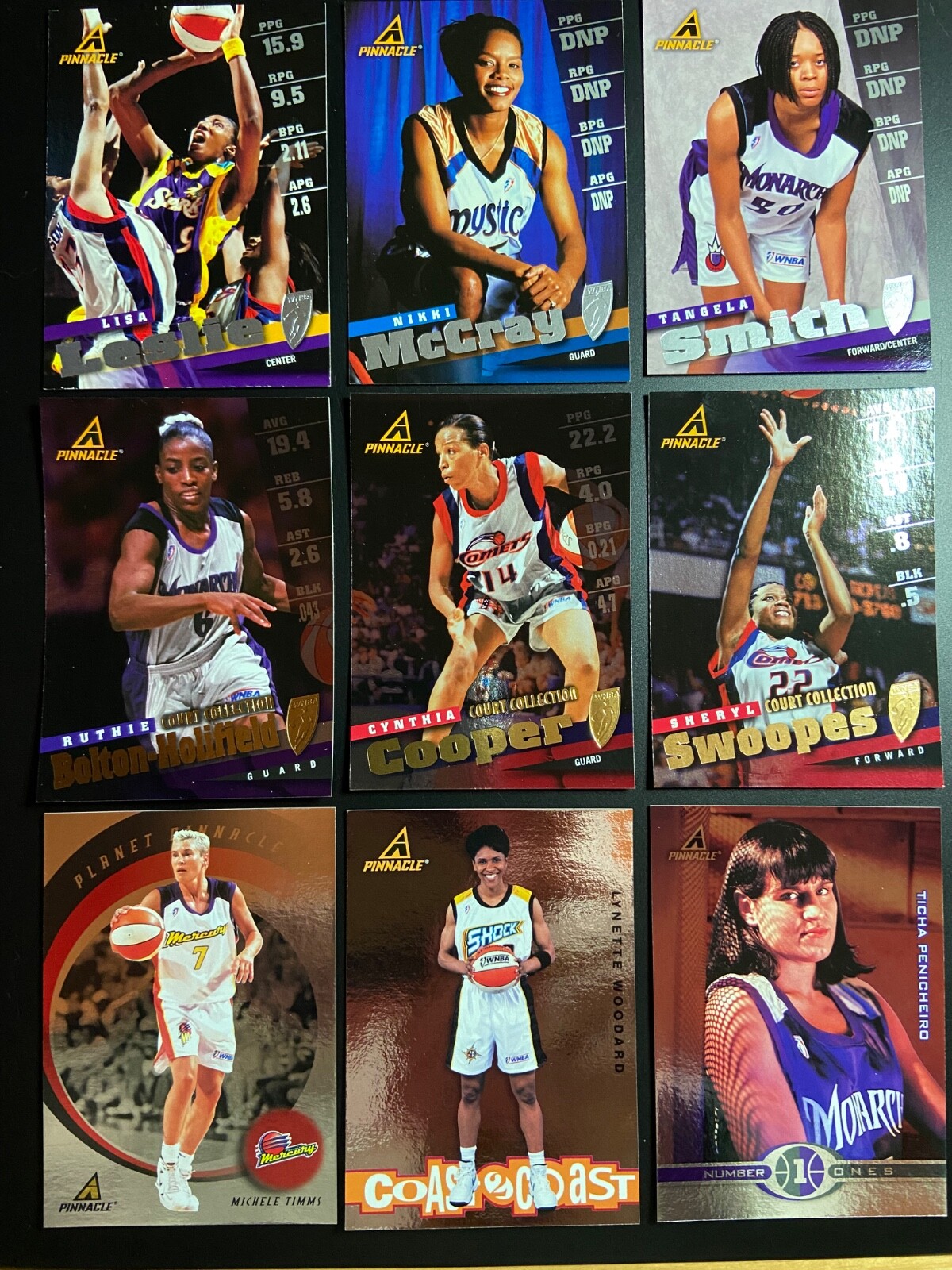 1998 Pinnacle WNBA-Pick Card(s) to Complete Set (Base, Court Collection, Insert)