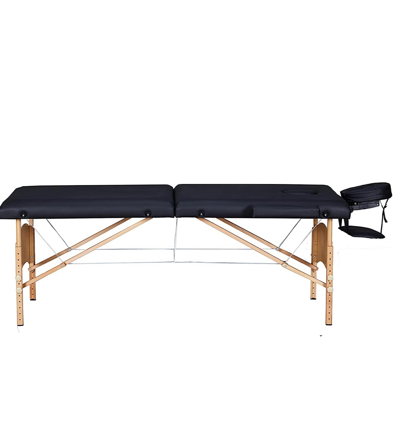 Best Massage XTS-MT296 73 inch Folding Massage Table with Carry Case - Black