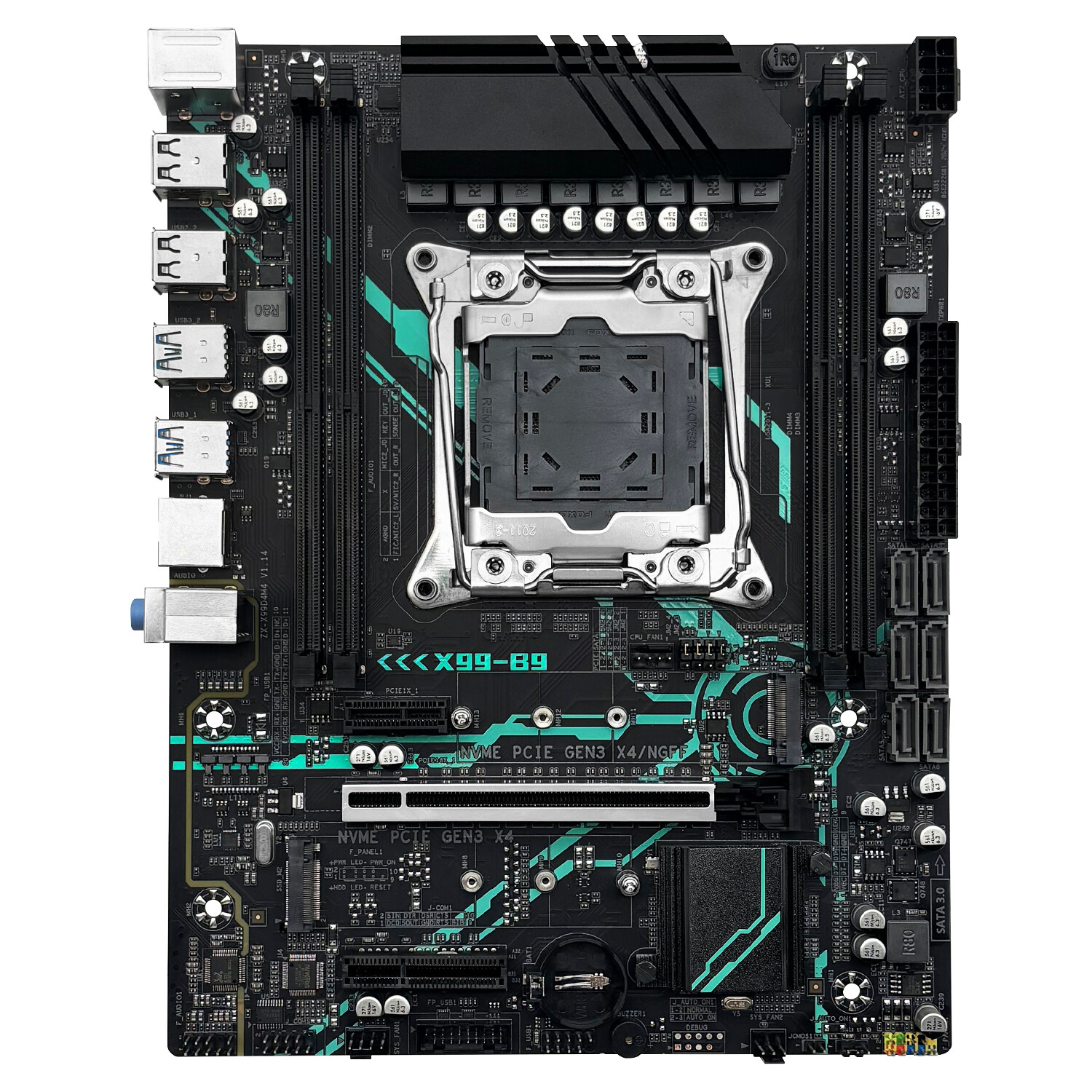 X99 LGA 2011-v3 M-ATX Motherboard NVMe/SATA M.2 USB 2.0/3.0 Support DDR4 SATA3.0
