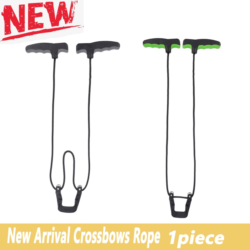 1xCrossbow Cocking Device Double Handle Crossbows Rope Cocker Aid Cocking Tool