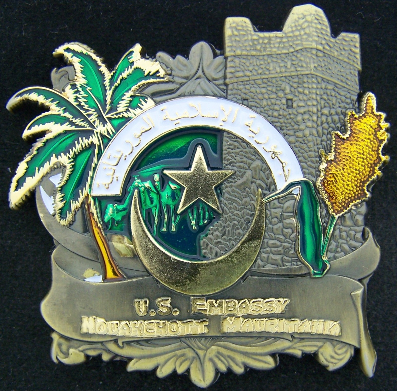 Marine Security Guard Detachment MSG Mauritania Challenge Coin