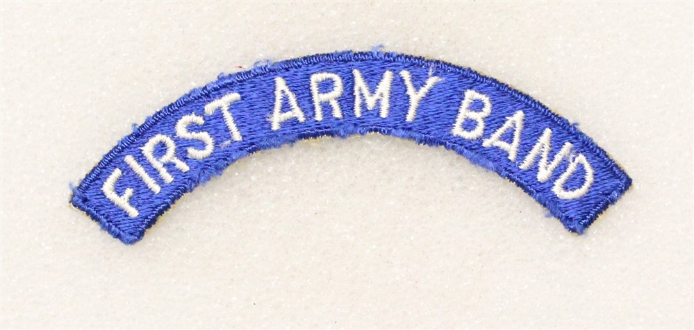 Army patch 6858: - First Army Band tab - VN era