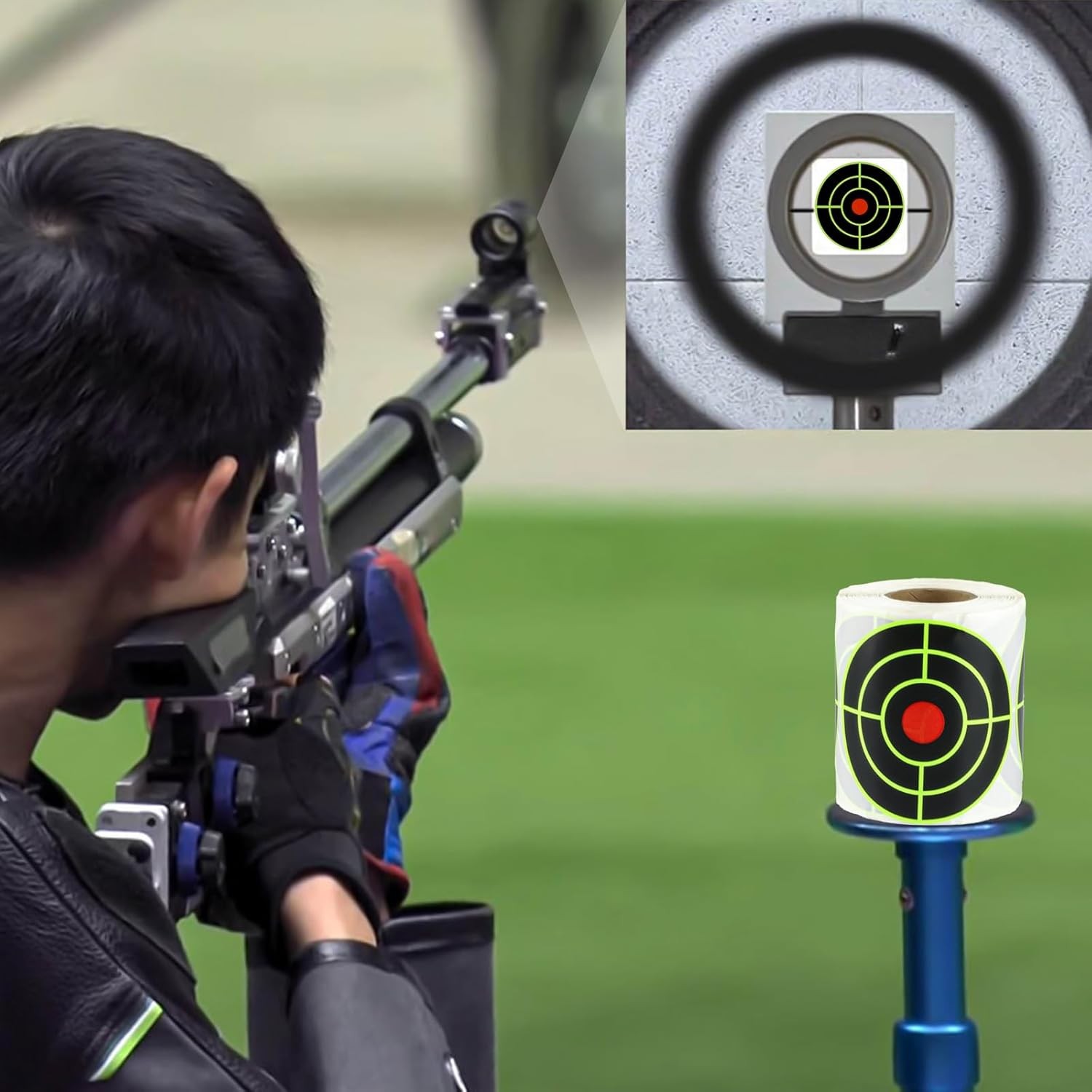 3 Inch Splatter Shooting Targets - 200 Pcs/Roll Self-Adhesive Reactive Stickers,