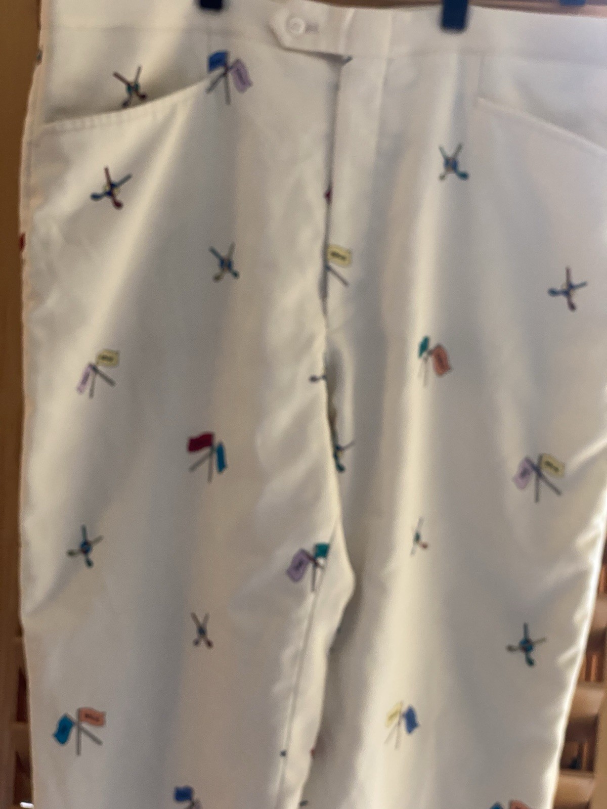 ⛳️ Vintage 1970sSansabelt Golf All-Over Embroidered "Critter" Pants ⛳️
